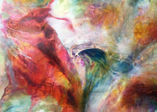 122 x 91 cm red bull on gessobord