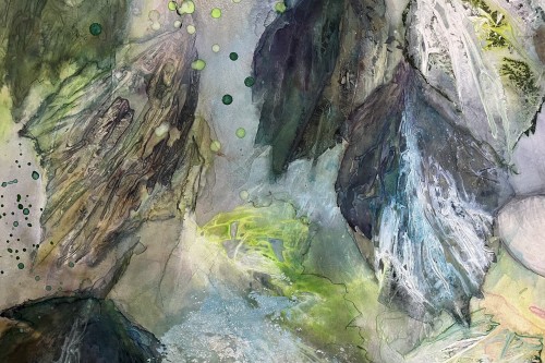 14. Aquarell Blätter expressiv